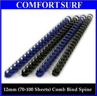 12mm (70-100 Sheets) Quality 21 Ring Comb Binding Plastic A4 Paper